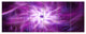Rotating Bright Purple Fireworks, Floral Canvas Art Print, 70"x28", 6 Panels