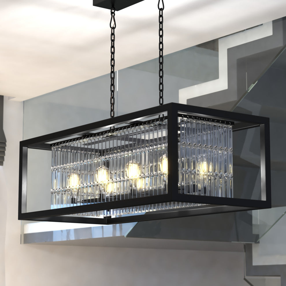 Catana 8L Linear Chandelier Oil Rubbed Bronze