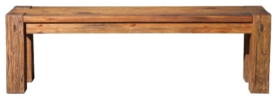 Mahogany Wood Dining Bench, Brown