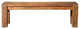 Mahogany Wood Dining Bench, Brown