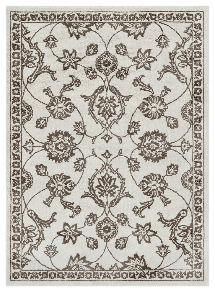 Well Woven Kasper Stupendous Traditional Oriental Beige Soft Area Rug