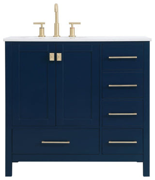 Elegant Lighting VF18836 Irene 36" - Blue
