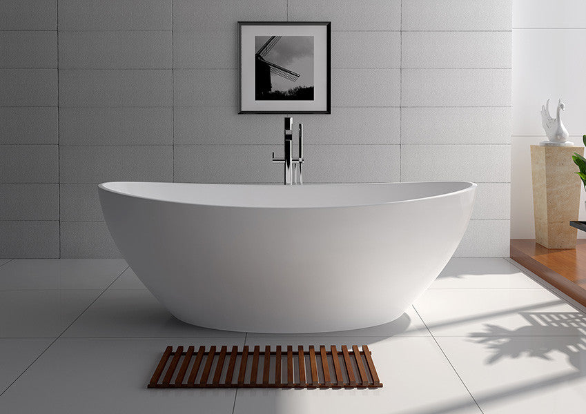 Adrian Matte Tub, White