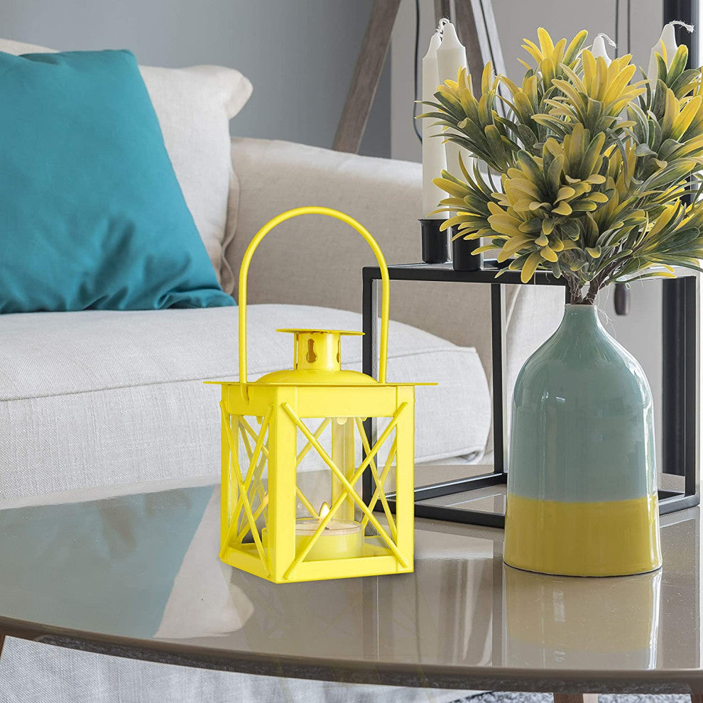 3 Baby Yellow Tealight Lanterns