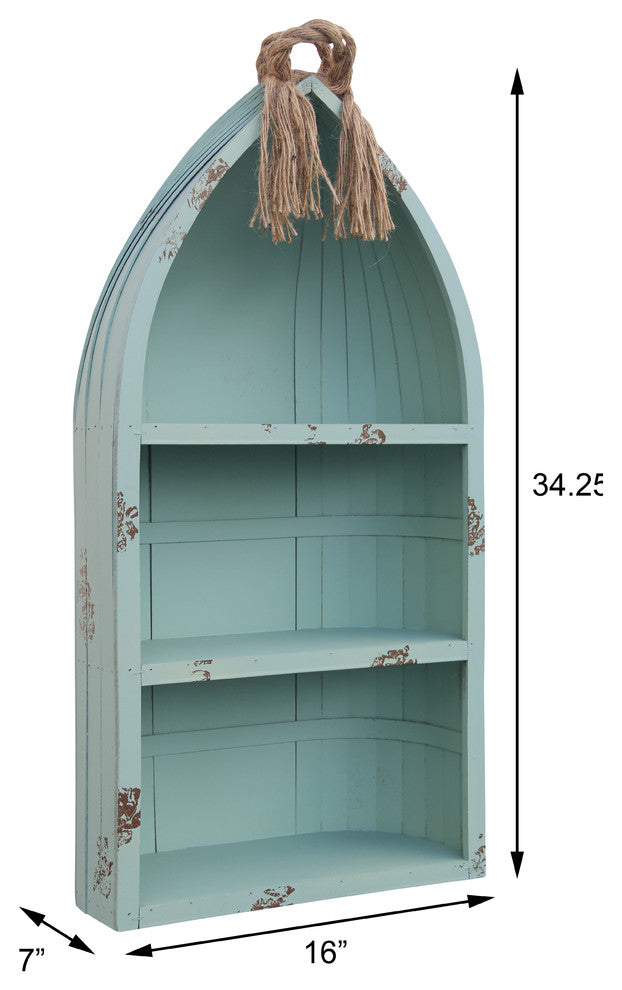 Wooden Canoe Shelf, Large