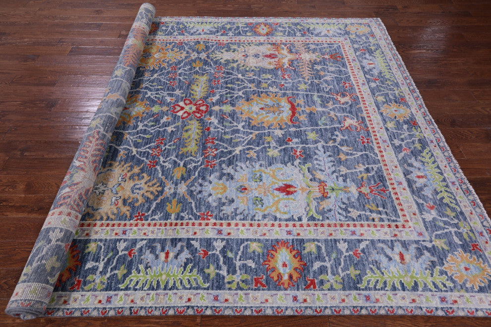 8' 1" X 10' 3" Turkish Oushak Handmade Wool Rug - Q13390