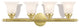 Neptune 4-Light Bath Vanity, Polished Brass