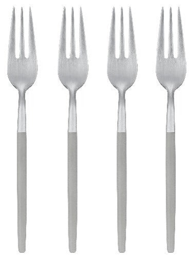 Maxime Set of 4 Cake Forks, Mourning Dove