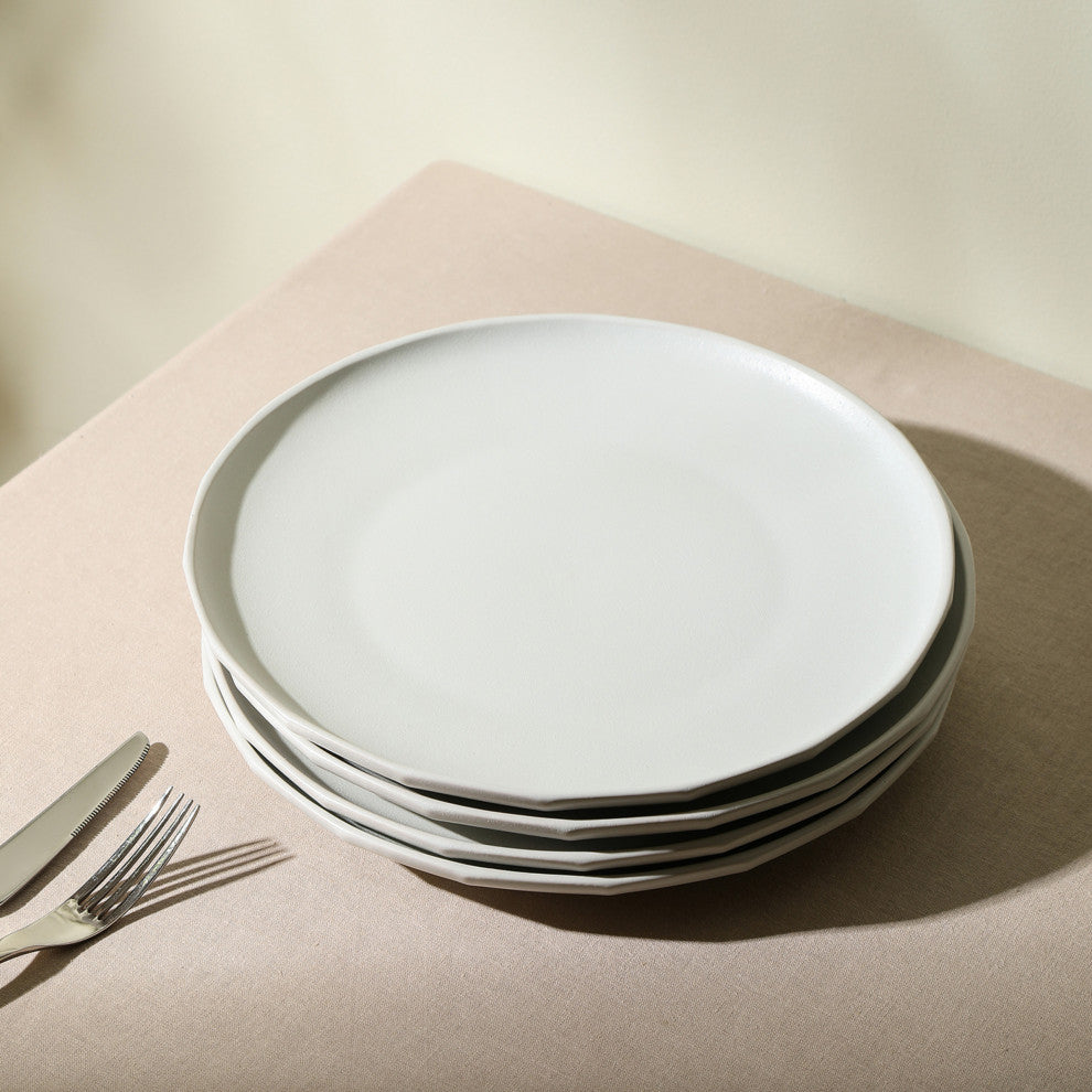 Stone Lain Rio Stoneware Dinner Plate Set of 4, Beige