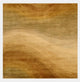 EORC Hand-tufted Wool Gold Contemporary Abstract Desertland Rug, Round 6'x6'