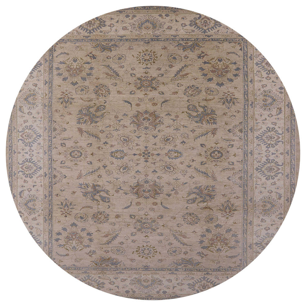 Ahgly Company Indoor Round Mid-Century Modern Area Rugs, 7' Round