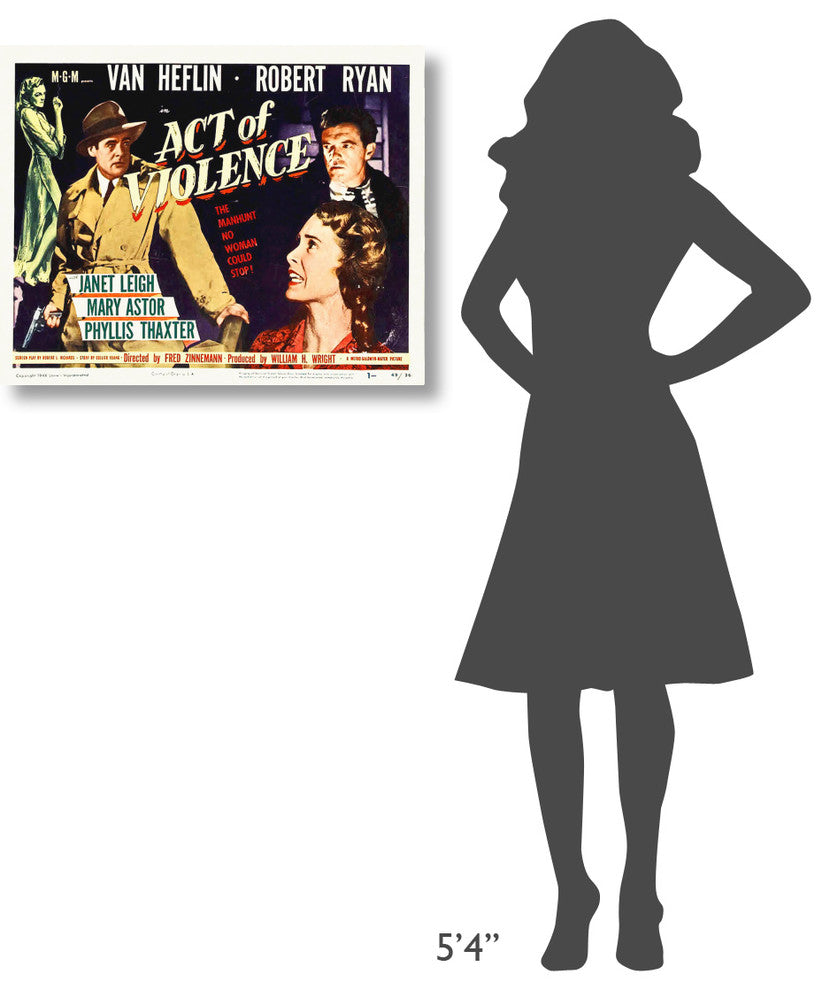 "Act of Violence" Stretched Canvas Giclee by Hollywood Photo Archive, 30"x24"