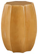 Uttermost Sunrise Amber Gloss Scalloped Garden stool