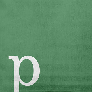 18"x18" Modern Monogram Decorative Throw Pillow, Sage