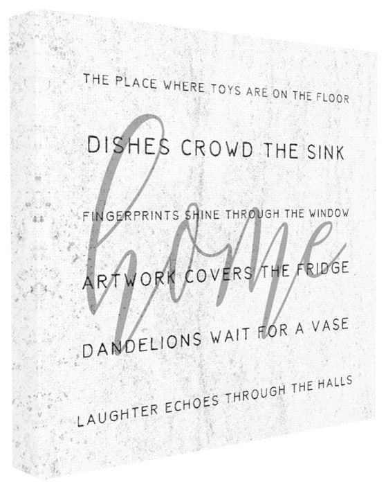 The Place Where, Home, 17x17, Stretched Canvas Wall Art