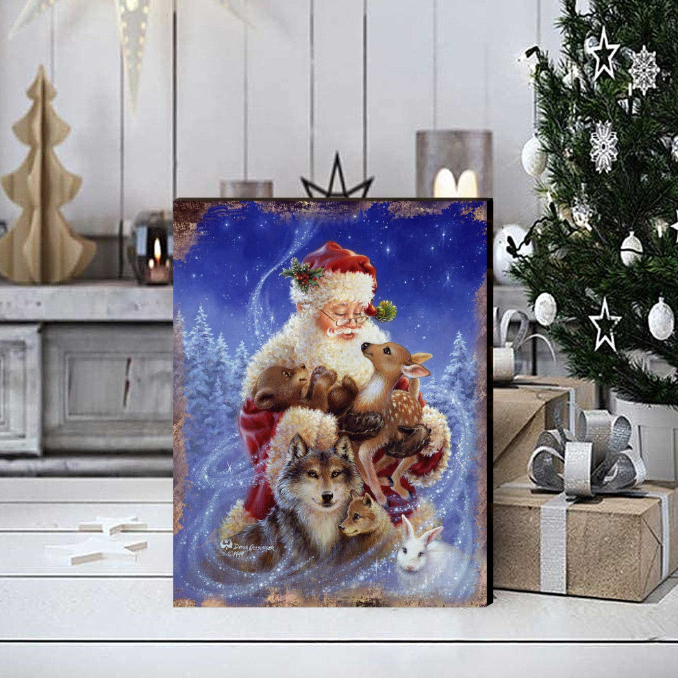 Santa Little Friends Wooden Block, 48 X 36