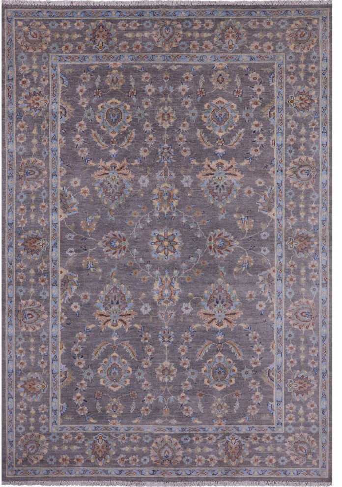 Turkish Oushak Handmade Wool Rug 6' 0" X 8' 9" - Q12822