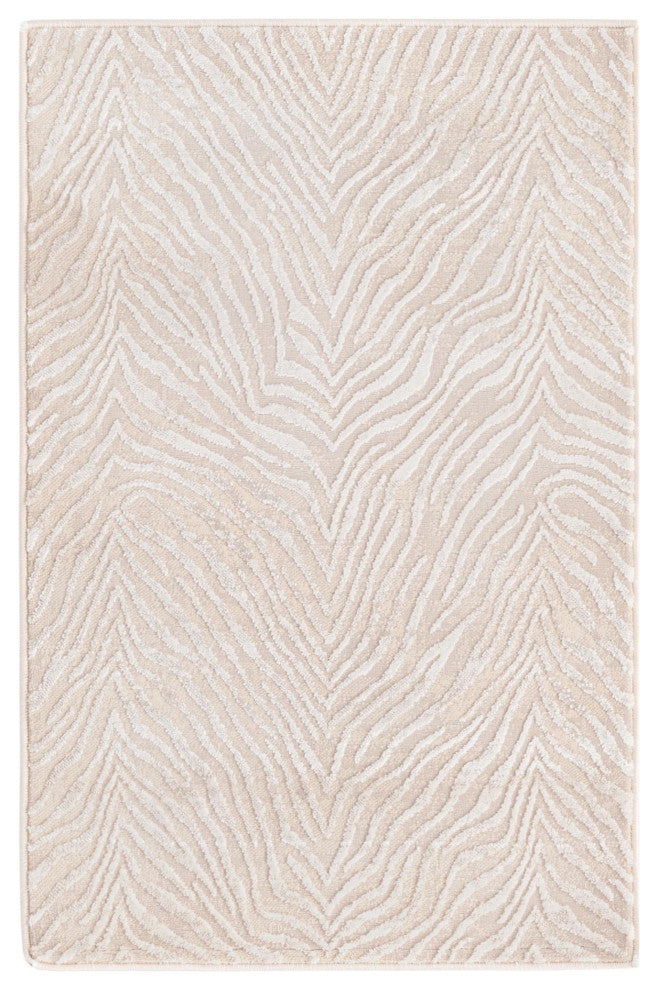 Unique Loom Meghan Finsbury Rug, Ivory Beige, 2'x3'