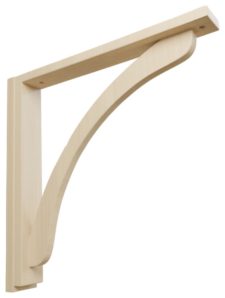 2 1/2"W x 17 3/4"D x 17 1/4"H Reece Shelf Bracket, Cherry