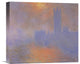 "London Parliament With The Sun Breaking Through Fog" Artwork