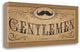 "Le Restroom Burlap II" By Pela Studio, Giclee Print on Gallery Wrap Canvas