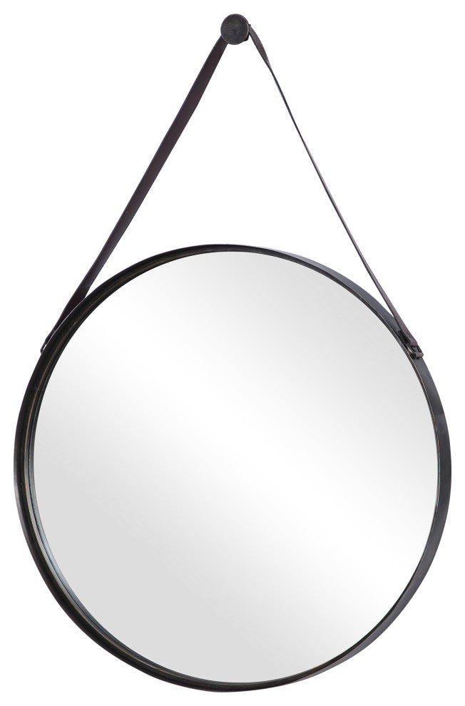 30" Coastal Bronze Round Mirror