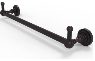 Dottingham 30" Towel Bar with Integrated Hooks, Venetian Bronze
