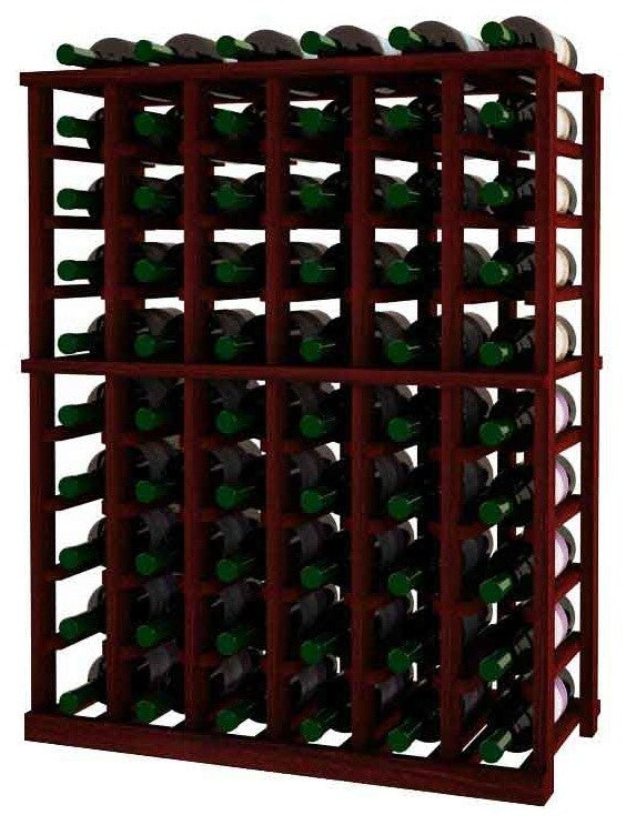 Orleans Wine Rack, Redwood and Mahogany