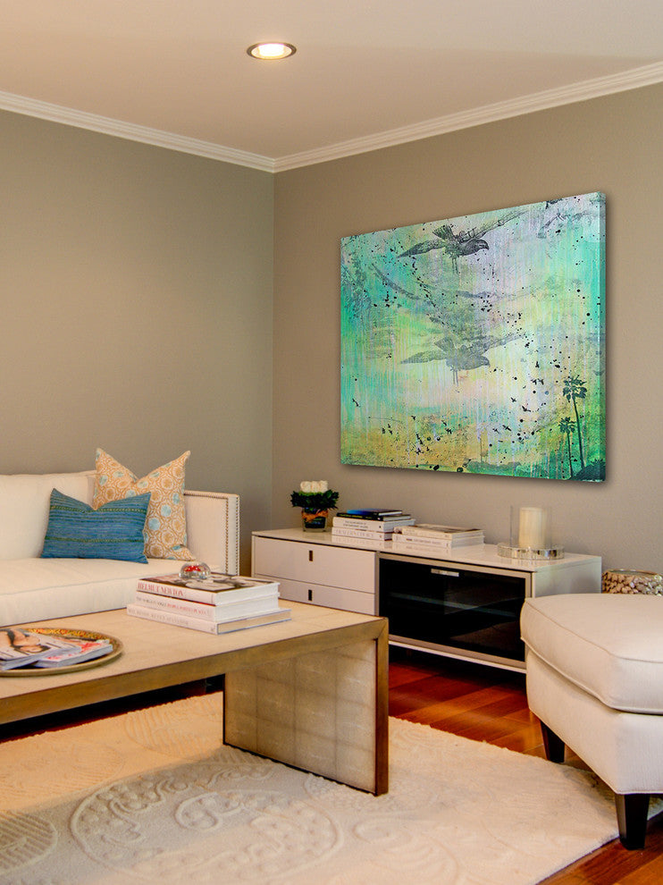 "Santa Cruz" Painting Print on Canvas by Tracy Silva Barbosa