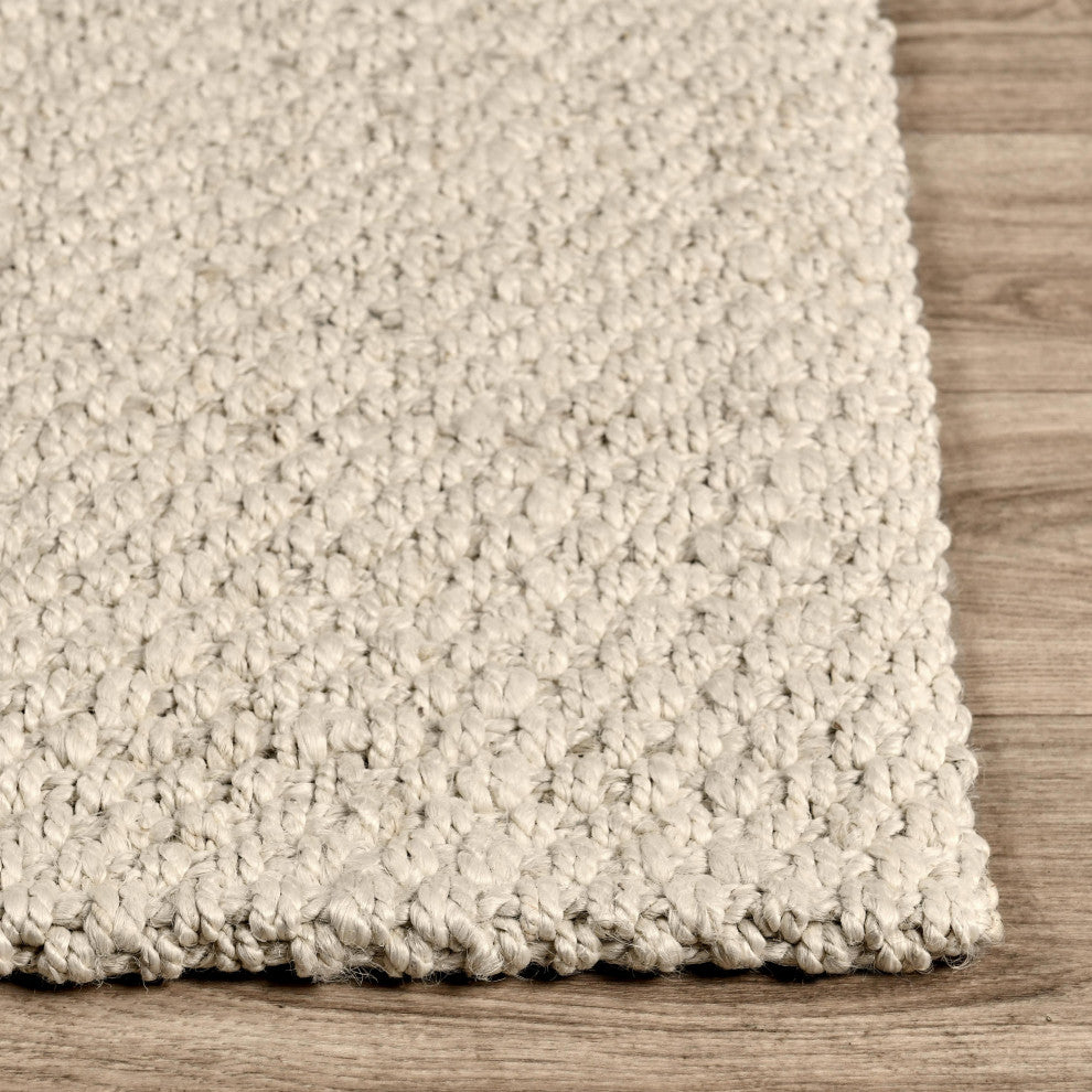 Panama Handwoven Jute Sustainable Area Rug, 5x8