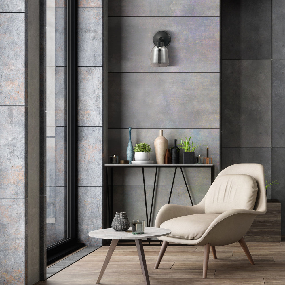 Salma 1-Light Matte Brass Plug-In or Hardwire Wall Sconce