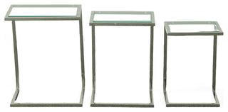 Easton Nesting Table Set, Chrome