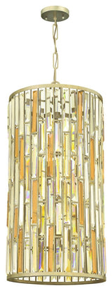 Gemma Large Pendant Foyer in Silver Leaf