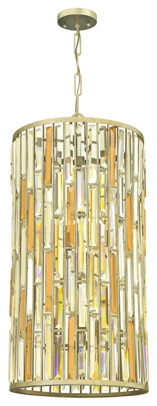 Gemma Large Pendant Foyer in Silver Leaf