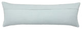 Lisha Medallion Light Blue/ Silver Pillow 13"X40" Lumbar, Down Fill