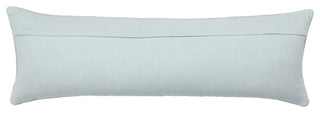 Lisha Medallion Light Blue/ Silver Pillow 13"X40" Lumbar, Down Fill
