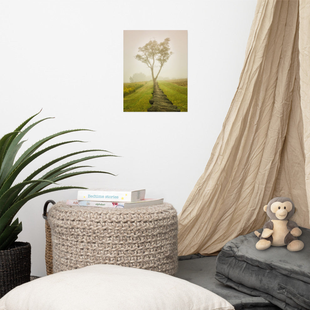 Wall Art Print Landscape Photograph Calming Morning Rural Unframed, 11" X 14"