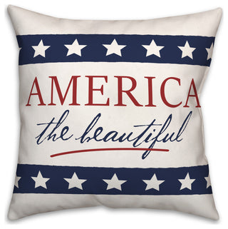 America The Beautiful 18x18 Throw Pillow