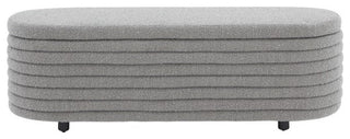 Safavieh Couture Jaymie Storage Bench, Dark Grey/Black
