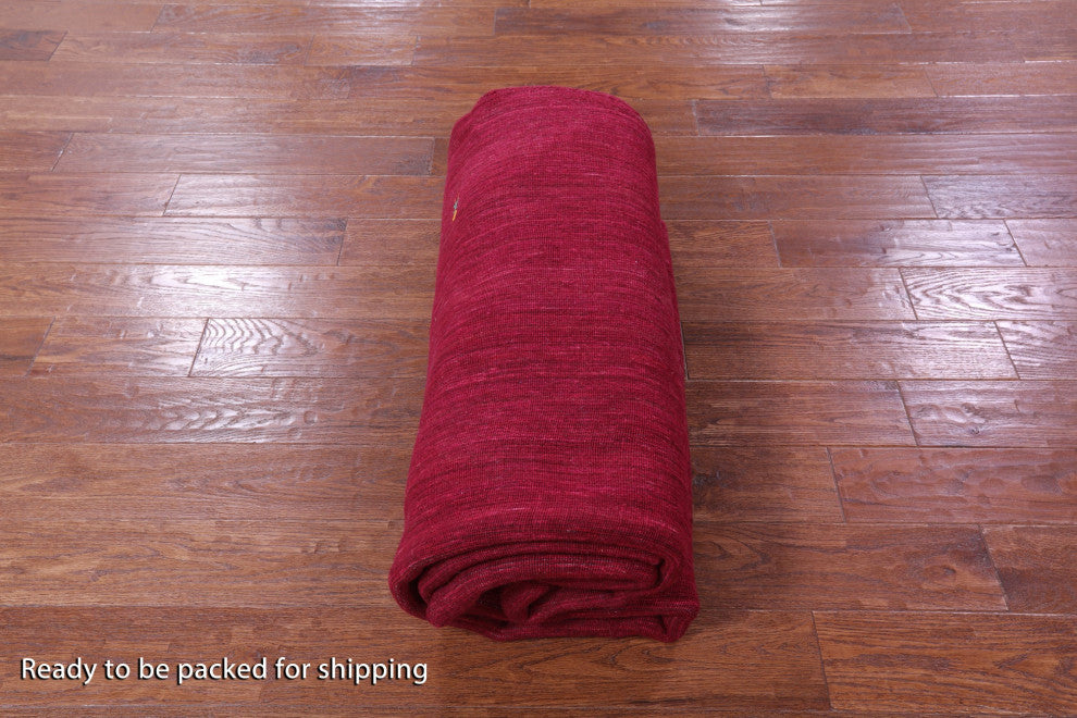 8' Round Persian Gabbeh Handmade Rug - Q15213