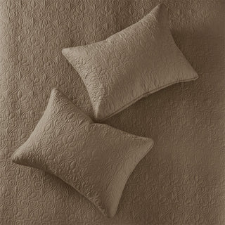 Madison Park Quebec Reversible Bedspread Set, Mocha