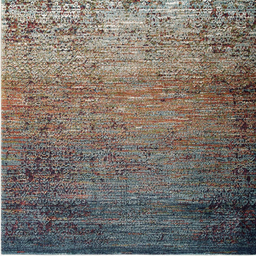 Tribute Jacinda Rustic Distressed Vintage Lattice 5x8 Area Rug, Multicolored