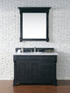 James Martin 147-114-5236-3AF 48" Antique Black Vanity w/ Solid Surface Top