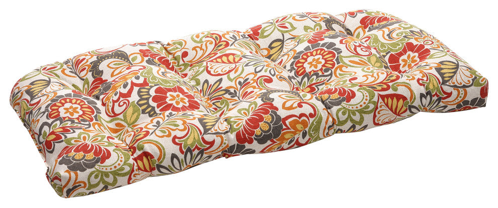 Zoe Multicolor Wicker Loveseat Cushion