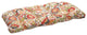 Zoe Multicolor Wicker Loveseat Cushion
