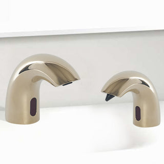 Fontana Gold Deck Mount Dual Sensor Faucet And Automatic Soap Dispenser