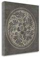 "Rosette II Gray" By Wild Apple Portfolio, Giclee Print on Gallery Wrap Canvas