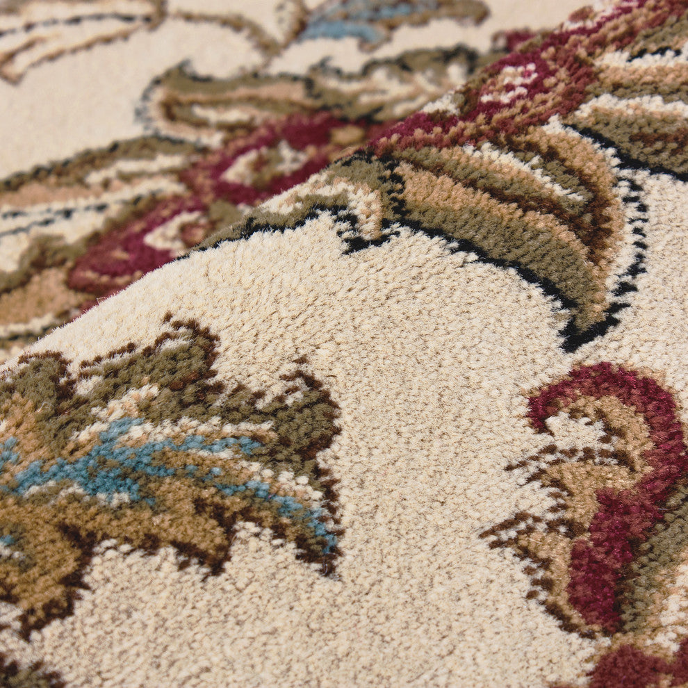 Well Woven Barclay Ashley Oriental Area Rug, Ivory, 7''10"x9''10"