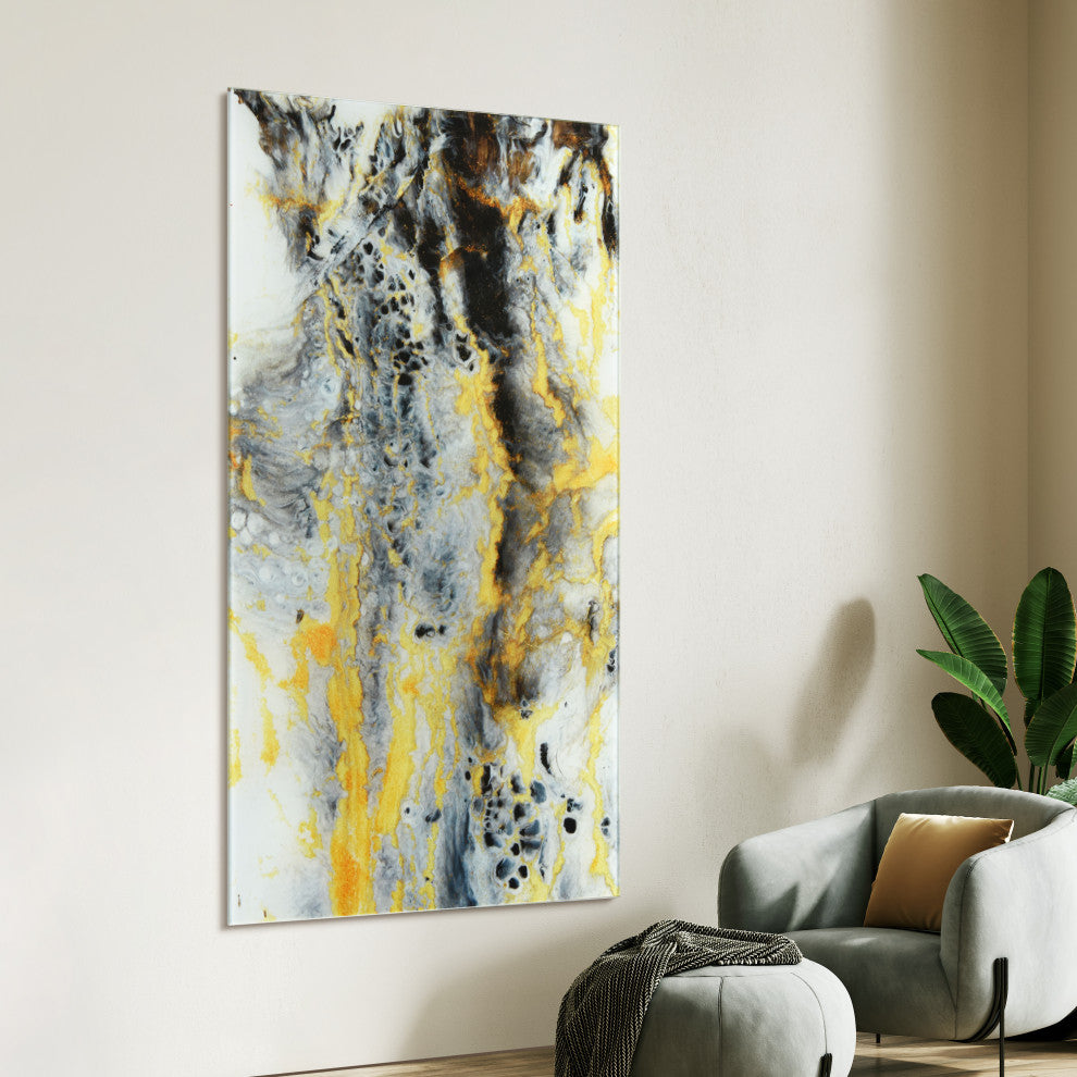 "Granite" Frameless Free Floatingtempered Glass Wall Art, B