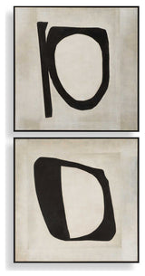 Uttermost Characters Abstract Art Set of 2